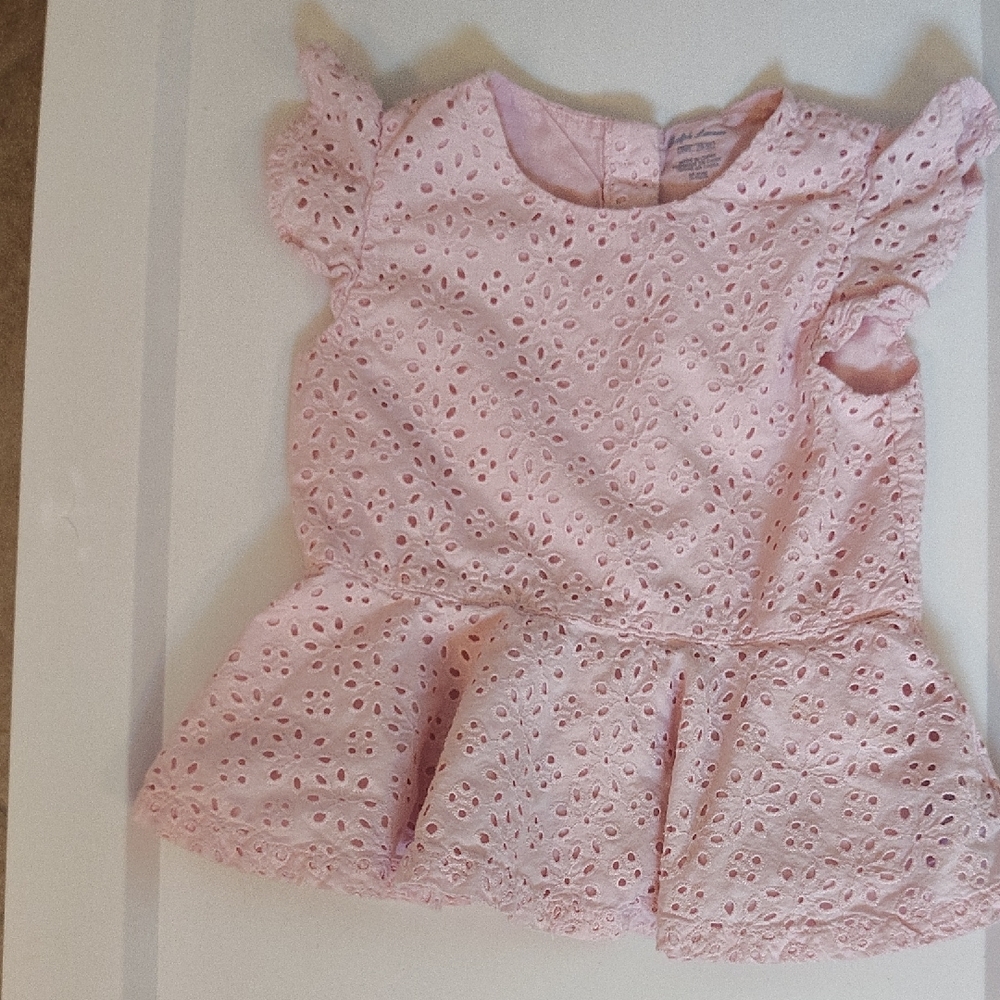 Ralph Lauren Pink Eyelet Baby Shirt